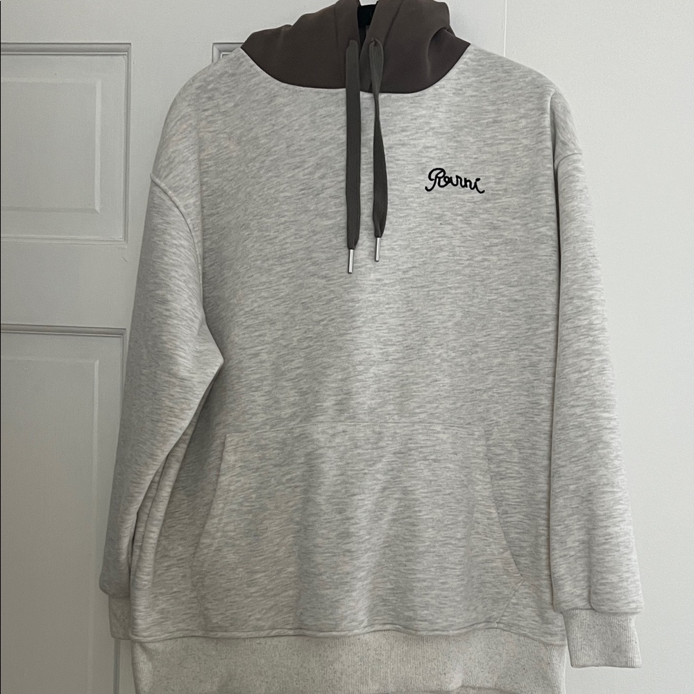 Grey Pullover Hoodie design by Korean